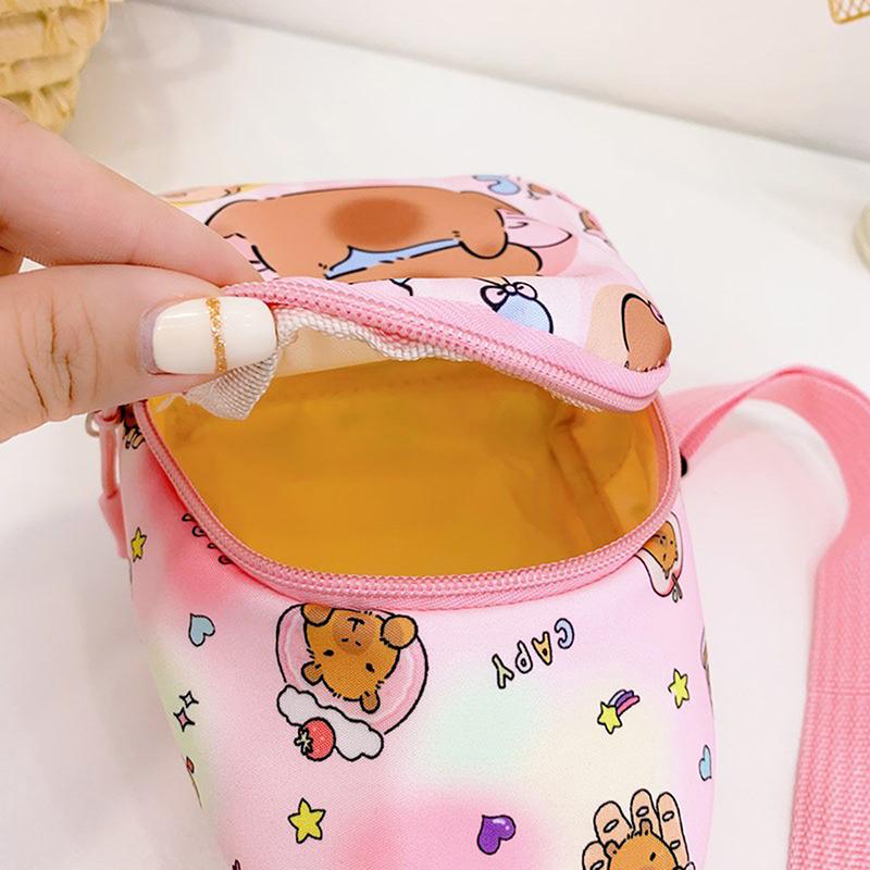 Capybara Backpack Cute Doll Stuffed Bag Multifunctional Storage Bag Capybara Chest Bag Home Decoration Shoulder Messenger Bag