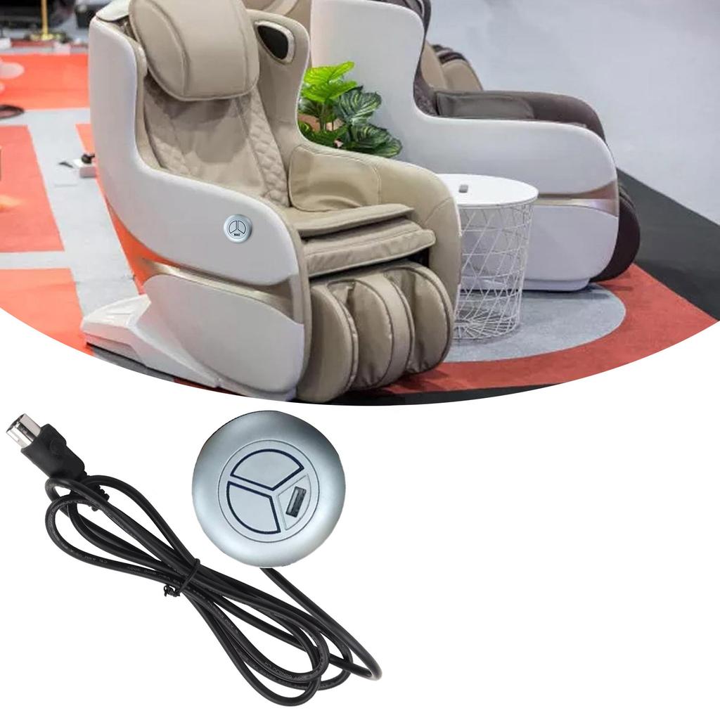 Round Hand Control Switch Replacement with USB Charging for Electric Recliner Sofa Lift Chair Motor Controllers
