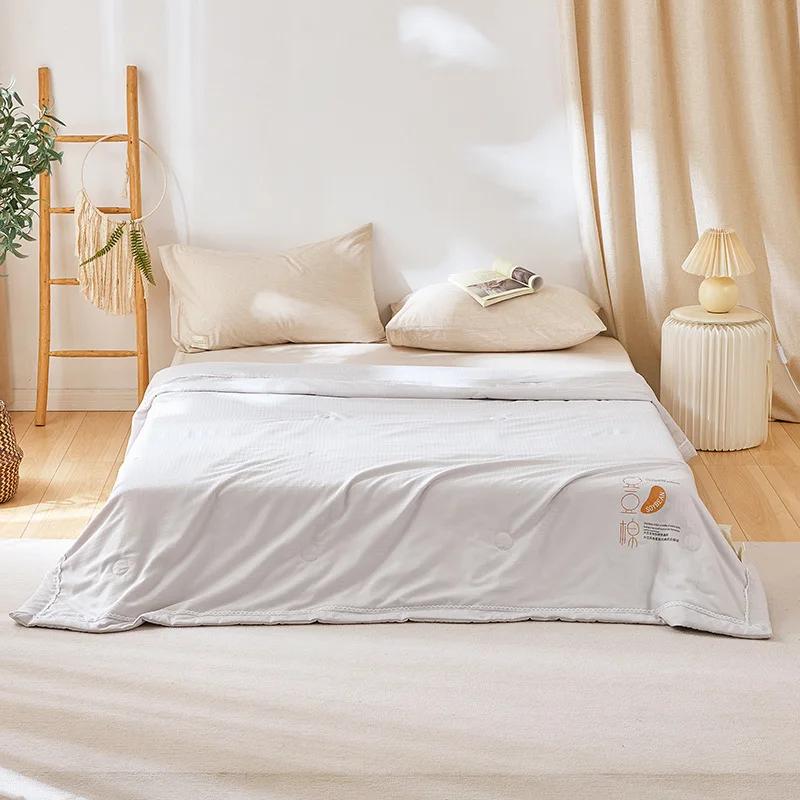 New Summer Blanket Quilt for Spring and Autumn Printed Washed Raw Cotton Soybean Quilt