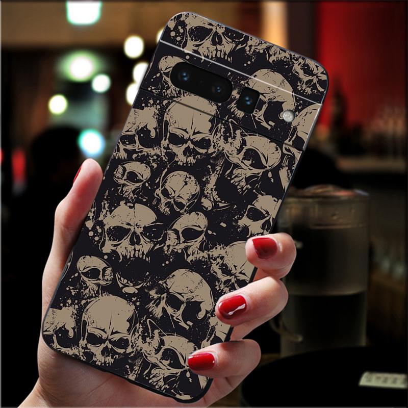Handyhülle Für Google Pixel 10 Pro XL 9 Pro XL 9A 8 7 6 Pro Pixel 8A 7A 6A Pixel 8 7 6 5 Totenkopf