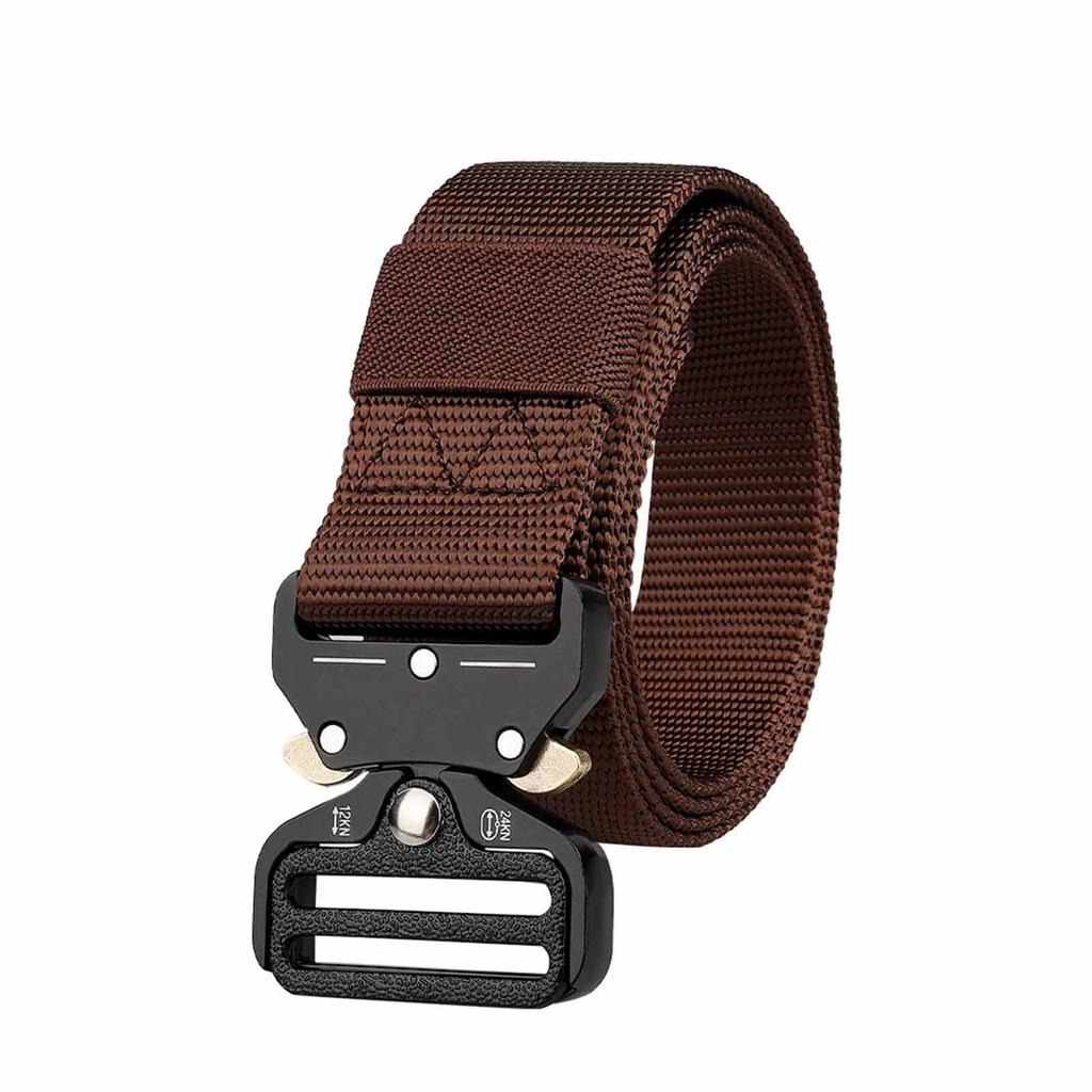 Alloy Buckle  Belt – Men’s Multi-Purpose Military Sports Belt, Adjustable Outdoor, Hiking, , EDC Waist Belt