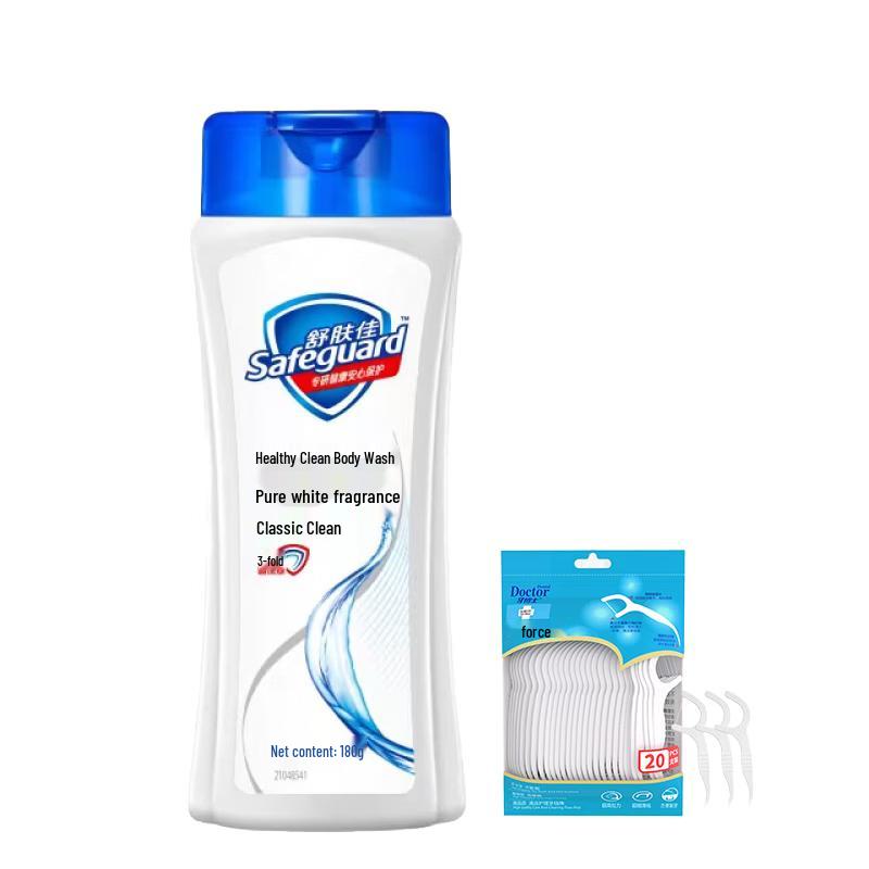 Dr. Dental Floss Sticks  Safeguard Shower Gel Bundle