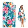 Floral Paradise Beach Towel: Dive Into Summer Vibes! Suitable for Towels, Bath Towels, Beach Towels