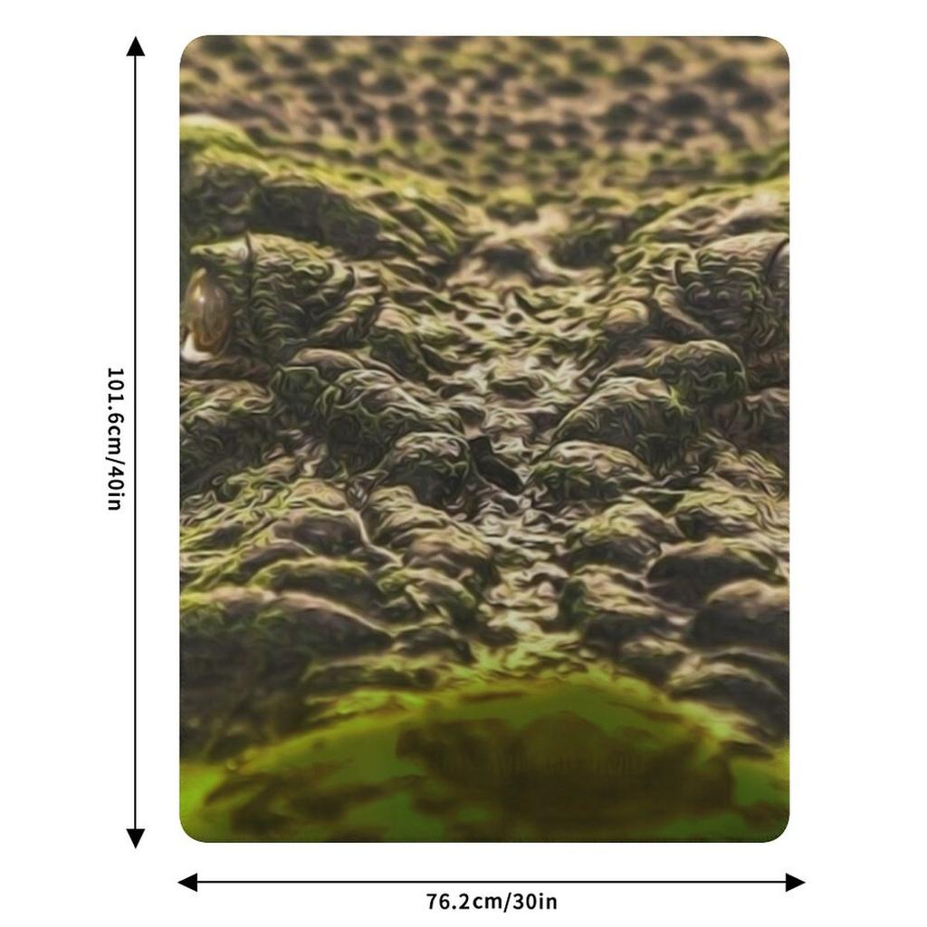 CROCODILE, Throw Blanket Warm Comfortable Blanket for Office Napping