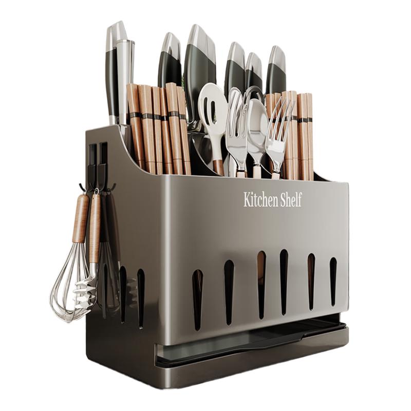 

Shuaishi Подставка из нержавеющей стали для кухонных ножей и утвари