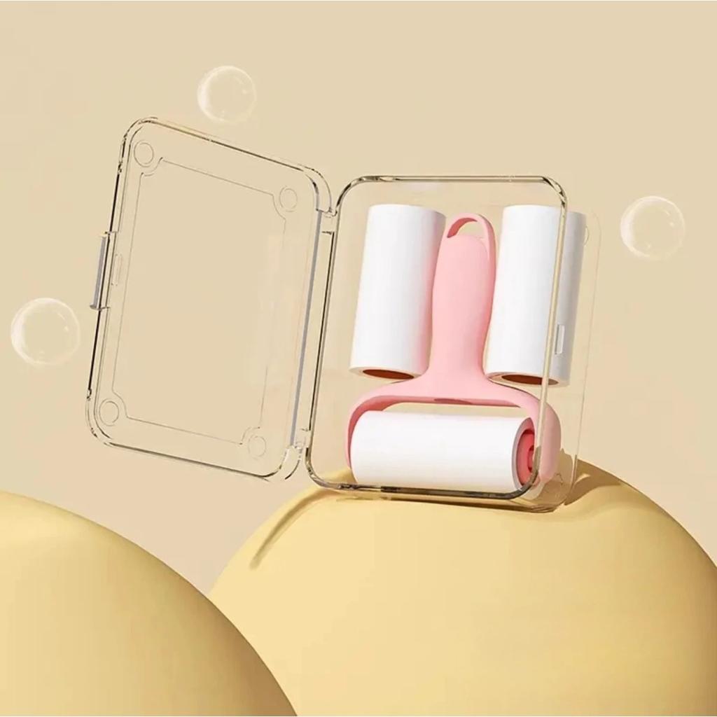 Portable Mini Lint Roller with Tear-off Sheets, High Viscosity Sticky Cleaner for Clothes, Dust & Pet Hair Removal
