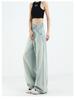 KENH Women's Light Blue High Waist Wide Leg Jeans, Four Seasons Wearable, 2024 New Loose Floor-Length Style