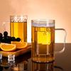 Copo de Cerveja Acrílico Caneca Doméstica Canecas Copos para Bebida Alças Leite Café Suco Copo de Água Barware Copos para Bebida Para Festa em Casa Bar Ka