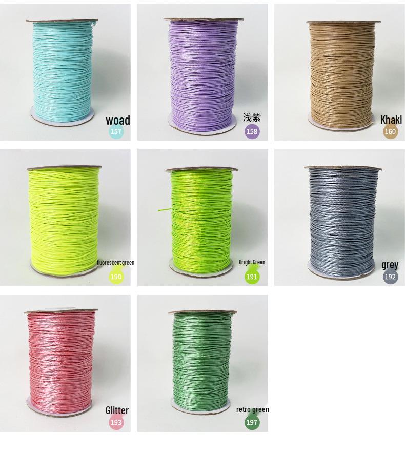 Korean Round Waxed Thread for DIY Jewelry: Bracelet & Necklace Braiding Cord