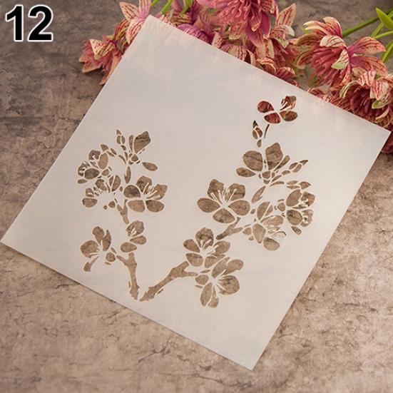 Fashion Painting Template Stencil Scrapbooking Album Cake Coffee DIY Art Decor