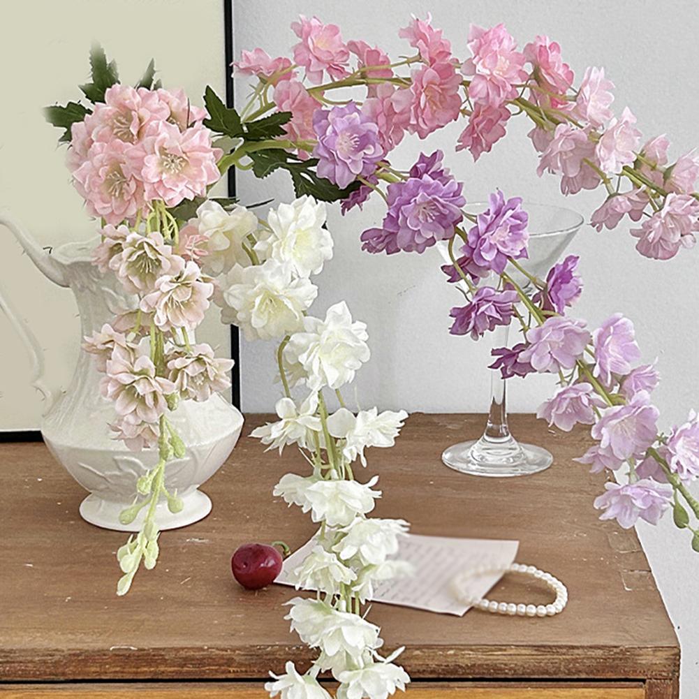 Delphinium Artificial Flower Hyacinth Violet Home Decoration For Various Settings For Weddings Garden Home Decoration