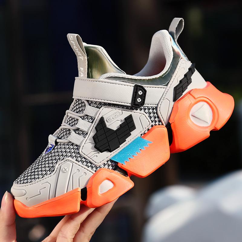 High Quality Spring Children'S Shoes Breathable Sneakers For Boys Fashion Lightweight Soft Bottom Running Shoe Tenis Infantil