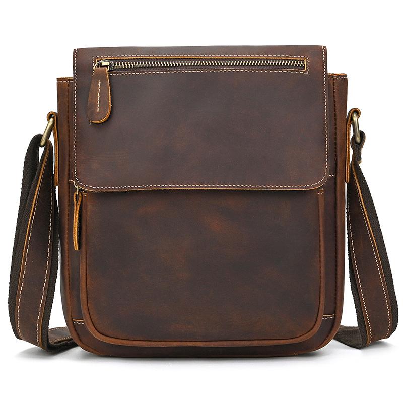 Genuine Leather Men Shoulder Bag High Quality Male Bag Cowhide Leather Crossbody Bags Men Messenger for Male