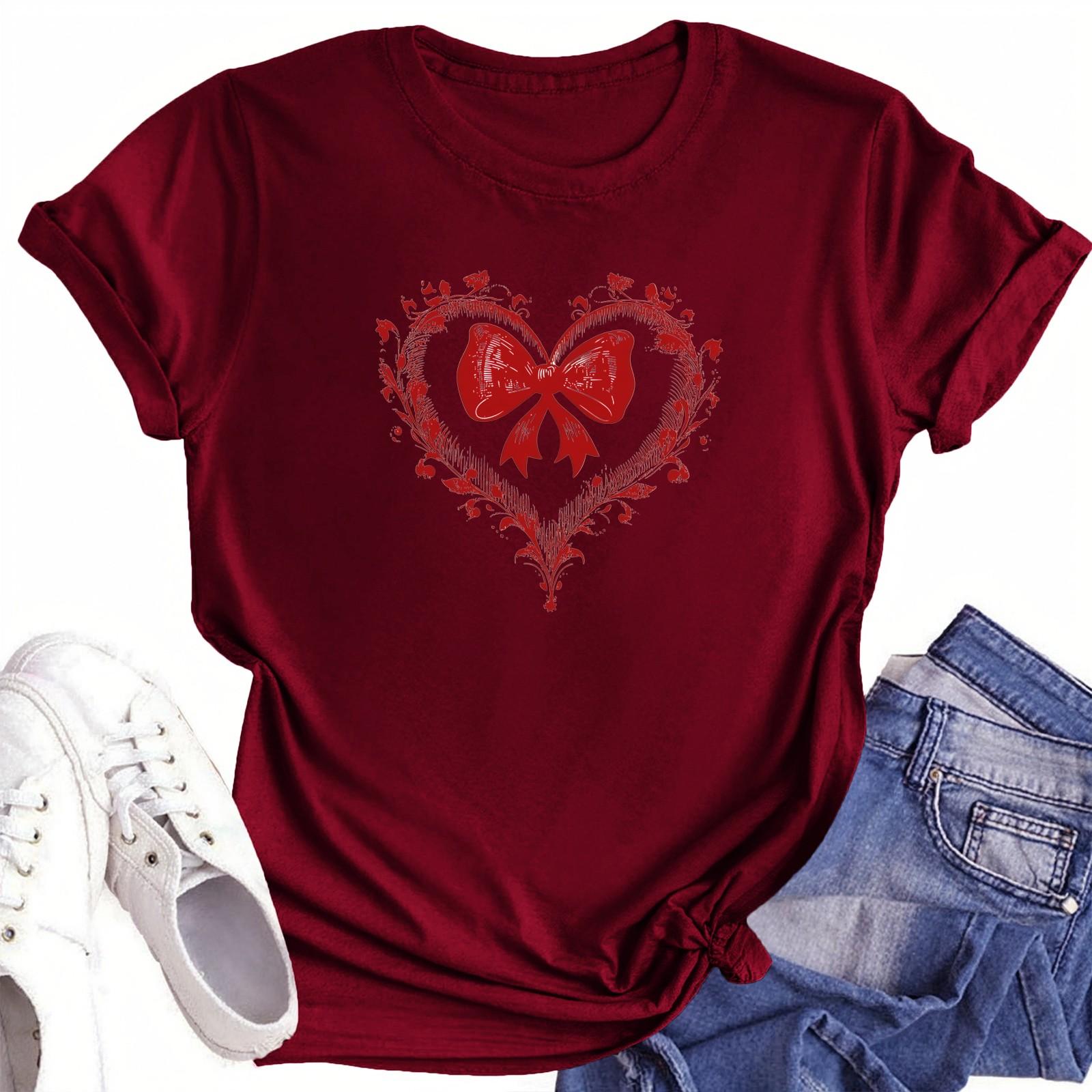 

Футболки с короткими рукавами для женщин, модные топы, легкие и мягкие повседневные летние наряды, одежда XXL винный