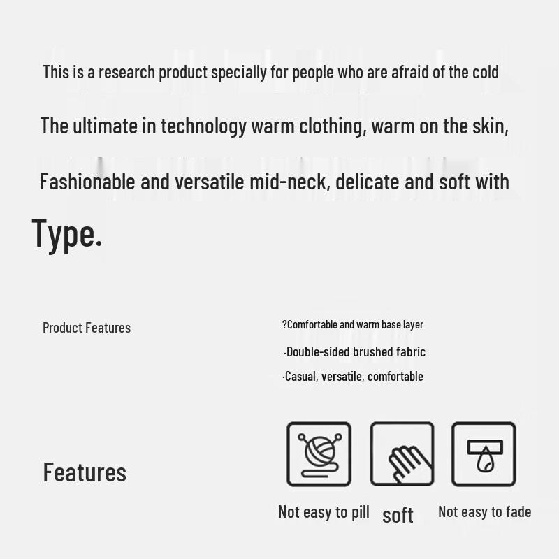 Huili Men's Thermal Round Neck Base Layer Sweater 2967