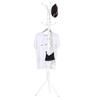 Multi Hook Metal Coat Hat Rack Tree Stand Clothes Bag Hanger Organizer for Home Bedroom (White)