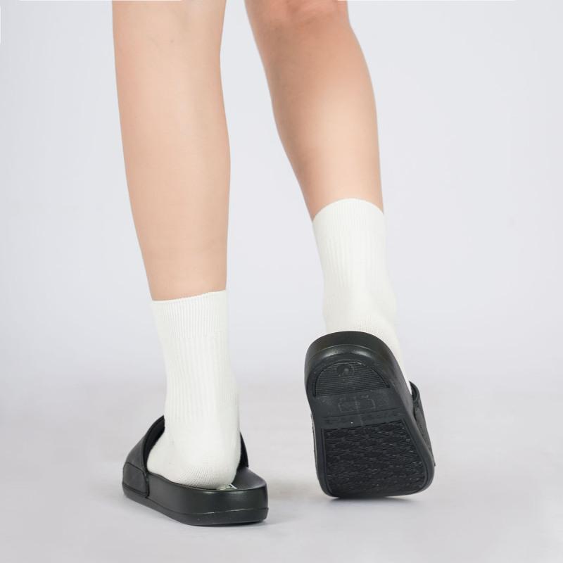 MLB Slipper EVA Totem Slip-Resistant Slide Slippers Unisex Black Sneakers 32SHH2111-50L