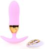 Stripe Egg Vibrating Plug 10 X 3cm Pink - Generic - Vibrating Plugs