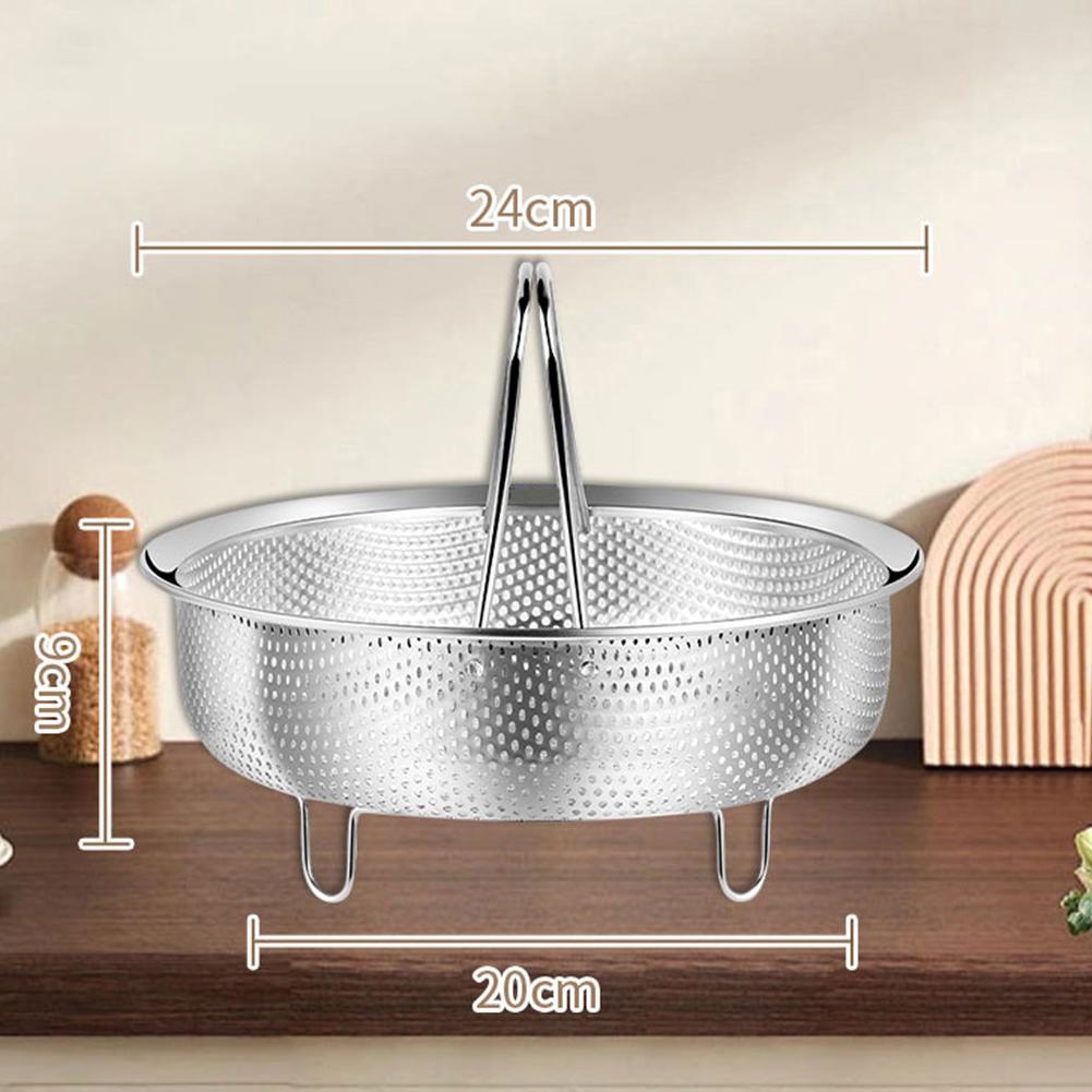 304 Edelstahl für Dämpfeinsatz für Kochtöpfe und Schnellkochtöpfe Spülmaschinenfest Küchenzubehör