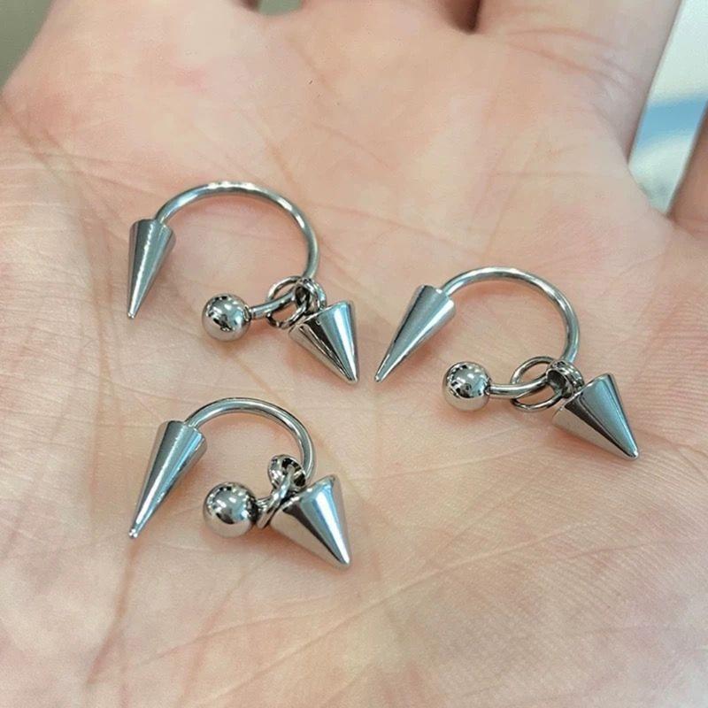 Fashionable Clip On Earring Titaniums Steel Ear Cuff Without Piercing Required Modern Accessory for Everyday Wear