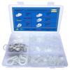 Bigtrans 300 Pcs Nylon Plastic R-Type Wire Clips with Screws 1/4" 5/16" 3/8" 1/2" 3/4" Clamps Fasteners Assortment for Cable 