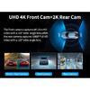 Imagebon 9" 4K Dashcam Wireless CarPlay & Android Auto Car DVR GPS Navigation Night Vision Dual Lens WiFi AUX FM