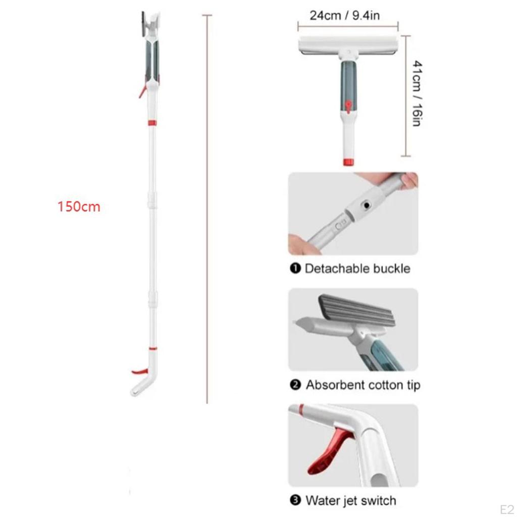 Glass Cleaning Tool with Removable Sprayer And Squeegee for Home