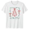Merry Bright Christmas Tree Christmas Holidays Unisexs TShirt Unisexs Tee Graphic
