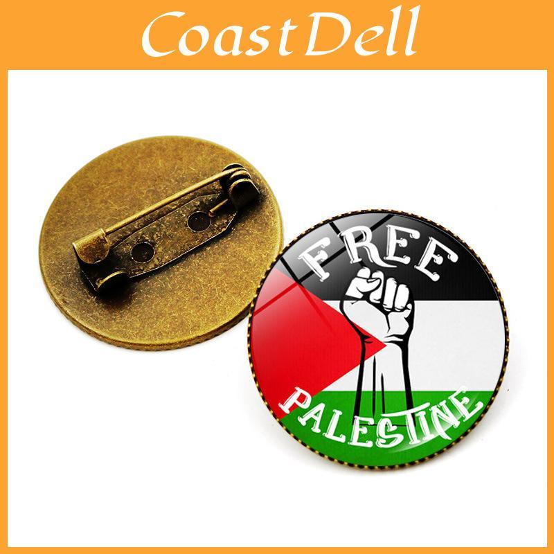 Palestine Flag Pin Badge High-quality Zinc Alloy Accessory For Bags And Fashion Jewelry Wholesale