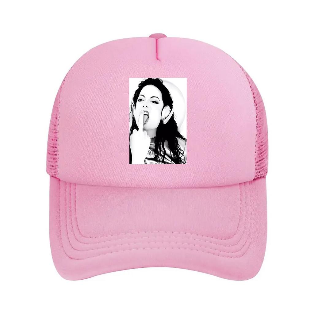 “Mystery Woman Portrait, Minimalist Art” Mesh Baseball Cap