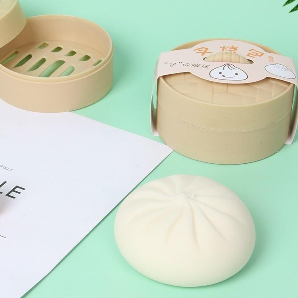 Soft Dumpling Squishy Toy Slow Rebound Reduce Pressure Toy Dumpling Squeeze Toy  Reduce Anxiety