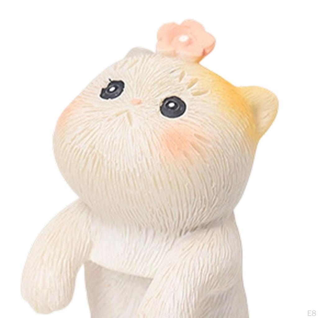 Ogród Statua Kota Doniczka Przytulanka Figurka Dekoracja Miniaturowy Wieszak na Doniczkę Wiszący Wazon