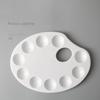 Tavolozza in Plastica Bianca a 10 Scomparti a Forma di Pesce Forniture per Pittura Acrilica ad Acquerello Gouache per Artista Cancelleria Scolastica