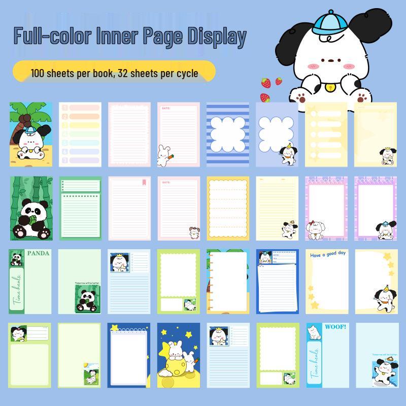 A5 Student Cartoon Notebook: Cute, Colorful, Thick Pages, Ideal for Elementary School Diary.