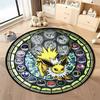 1PC Cute PokemonEevee Charizard Print Round Rug Living Room Bedroom Decor Indoor Floor Mat Decor Carpet for Teens  Adult Gifts
