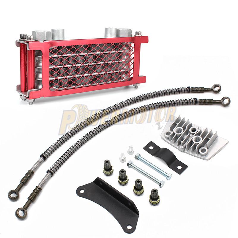 Oil Cooling Motocross Cooler Radiator Oil Cooler Set Monkey Bike For 50 70 90 110 125 140cc Dirt Bike DAX Pocket Bike ATV Motor