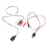55CM Alligator Test Clips Power Cable Clamp To USB Male And Female Socket Test Leads Connector Power Supply Adapter Wire
