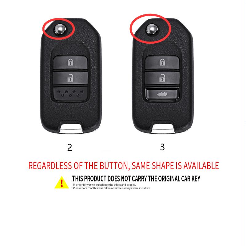 Custodia protettiva in lega per chiave telecomando auto per Honda Civic HRV CRV XRV CR-V Crider Odyssey Pilot Fit Accord 2 3 pulsanti
