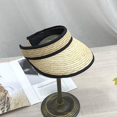 Damen lässige Sonnenhüte Raffia Strohhüte Sommerurlaub Strand lässig Sonnenschutzhüte