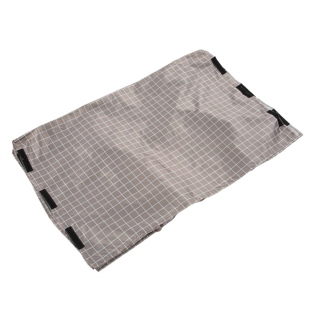 Dog Cage Protection Cover Waterproof Dustproof Oxford Cloth Pet Kennel Cover with Storage BagBrown