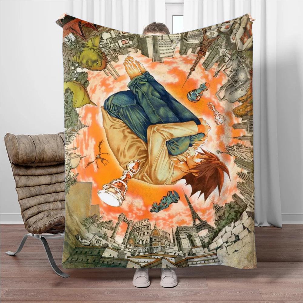 Japanese Anime Blanket DEATH-NOTE Children Warm Soft Blankets for Sofa Bed Cover Blanket Suitable for Birthday Souvenir Gifts