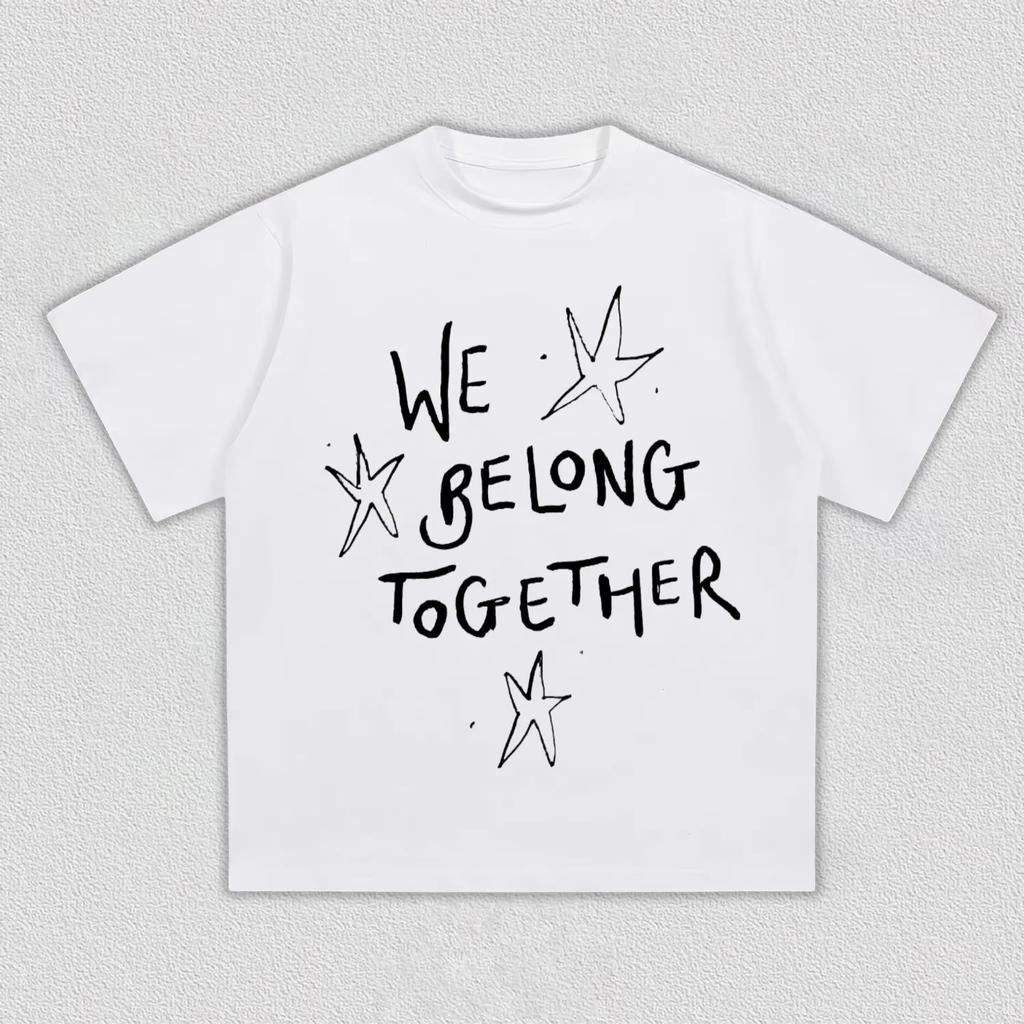 Harry Styles We Belong Together Graphic T-shirt Unisex Hip Hop Short Sleeve O-neck T-shirt Short Sleeve Casual Clothing