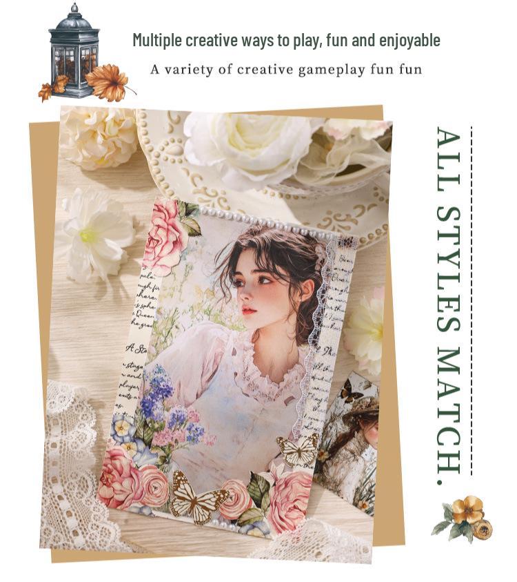 Retro DIY Scrapbook Gift Set: Journal & Stationery Supplies Box