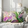 Art Oil Painting Floral Print Home Decor Pillowcase Bedroom Living Room Sofa Decoration Polyester Cushion Cover With Zipper