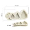 Flower Rose Cones And Thorns Texture Mould Silicone Mold Fondant Cake Decorating Tool Suitable Household Kitchen Baking Mold