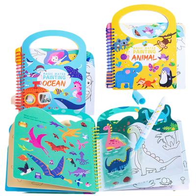 Magic Water Drawing Book for Kids Reusable DIY Coloring Book Kindergarten Graffiti Painting Toy Early Education Fun Art Activity