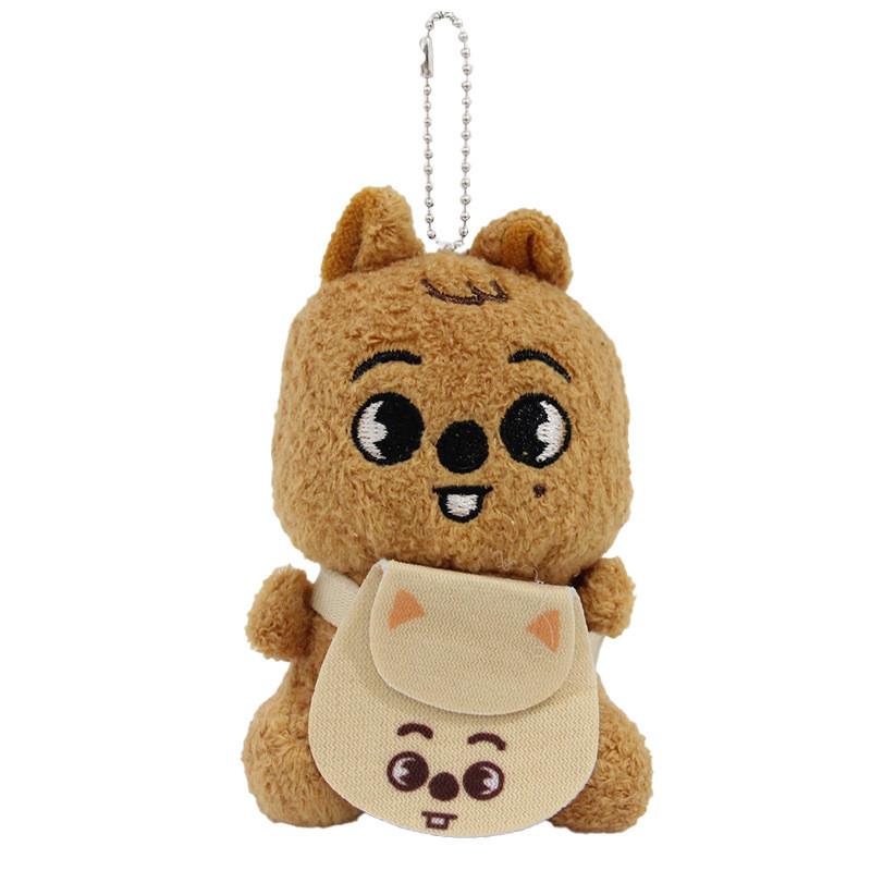 Stray Kids Cartoon Animal Plush Doll Pendant With Soft Water Crystal Fabric For Gift