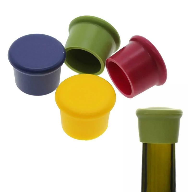 

Flexible Silicone Beer Cork Cocktail Glass Bottle Stopper, Durable Bar Accessories, House Wine Bottle Cap, Seal, Food Grade, Bar