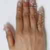BRILLPIECE Mono Curve Nail Ring