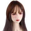 Natural 3D Topper Women Hairpiece Clip In Neat Fake Hair Bangs Air Bangs Fringe Front Wigs Wig